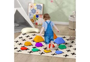 AIYAPLAY Stapelspielzeug 11-tlg. Balanciersteine in Herzform