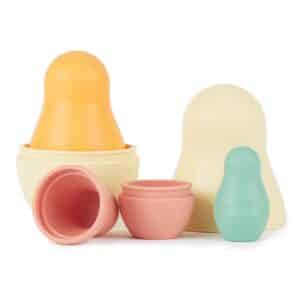 BIECO Stapelspielzeug Bieco Silikon Matroschka baby Tropical Vibes