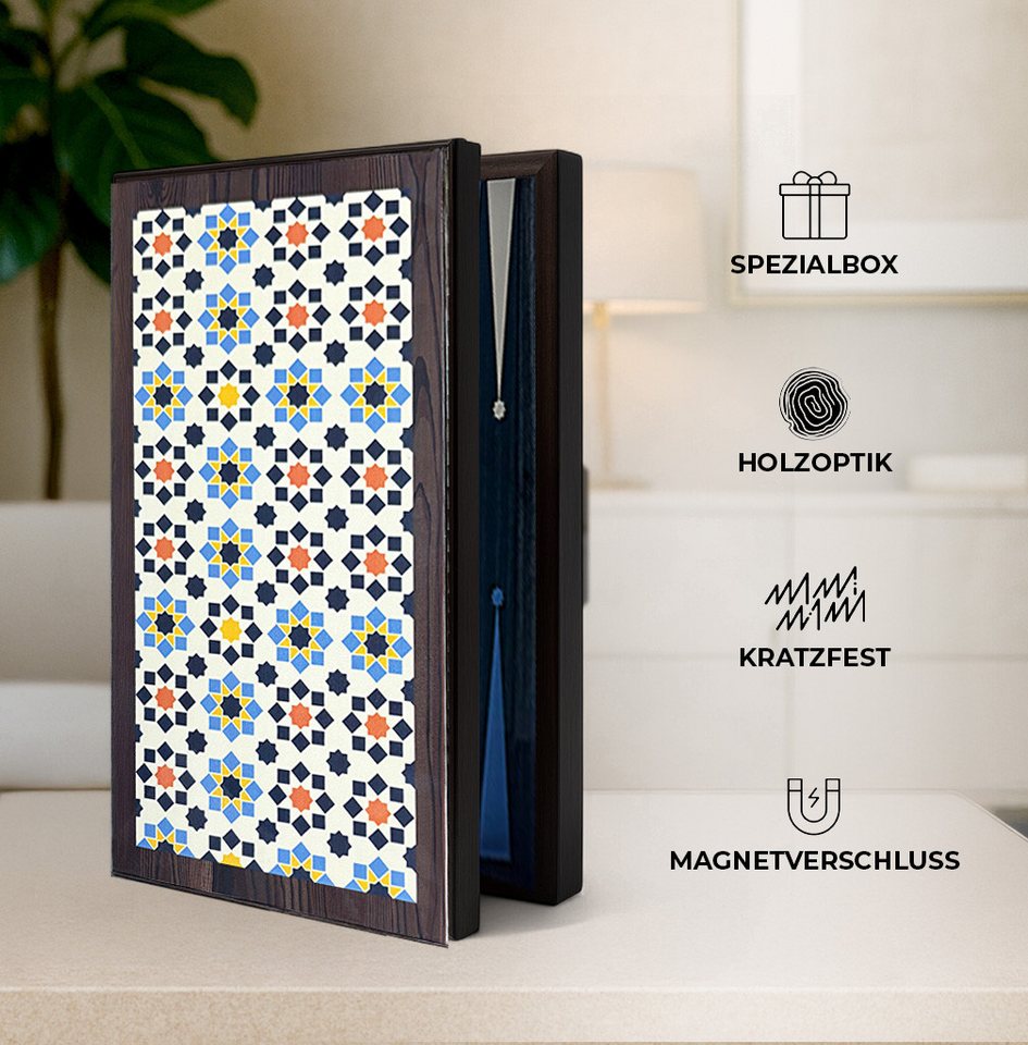 BIGGDESIGN Spielesammlung Biggdesign Star Backgammon Set