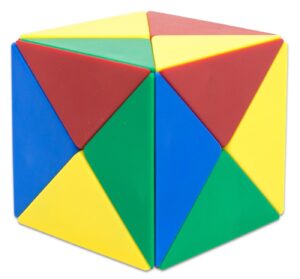 Betzold Spiel Magnetwürfel aus 24 farbigen Tetraedern - Lernspiel Kinder
