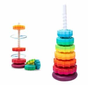CLTYQ Stapelspielzeug Drehbare Stapelspielzeuge für kinder