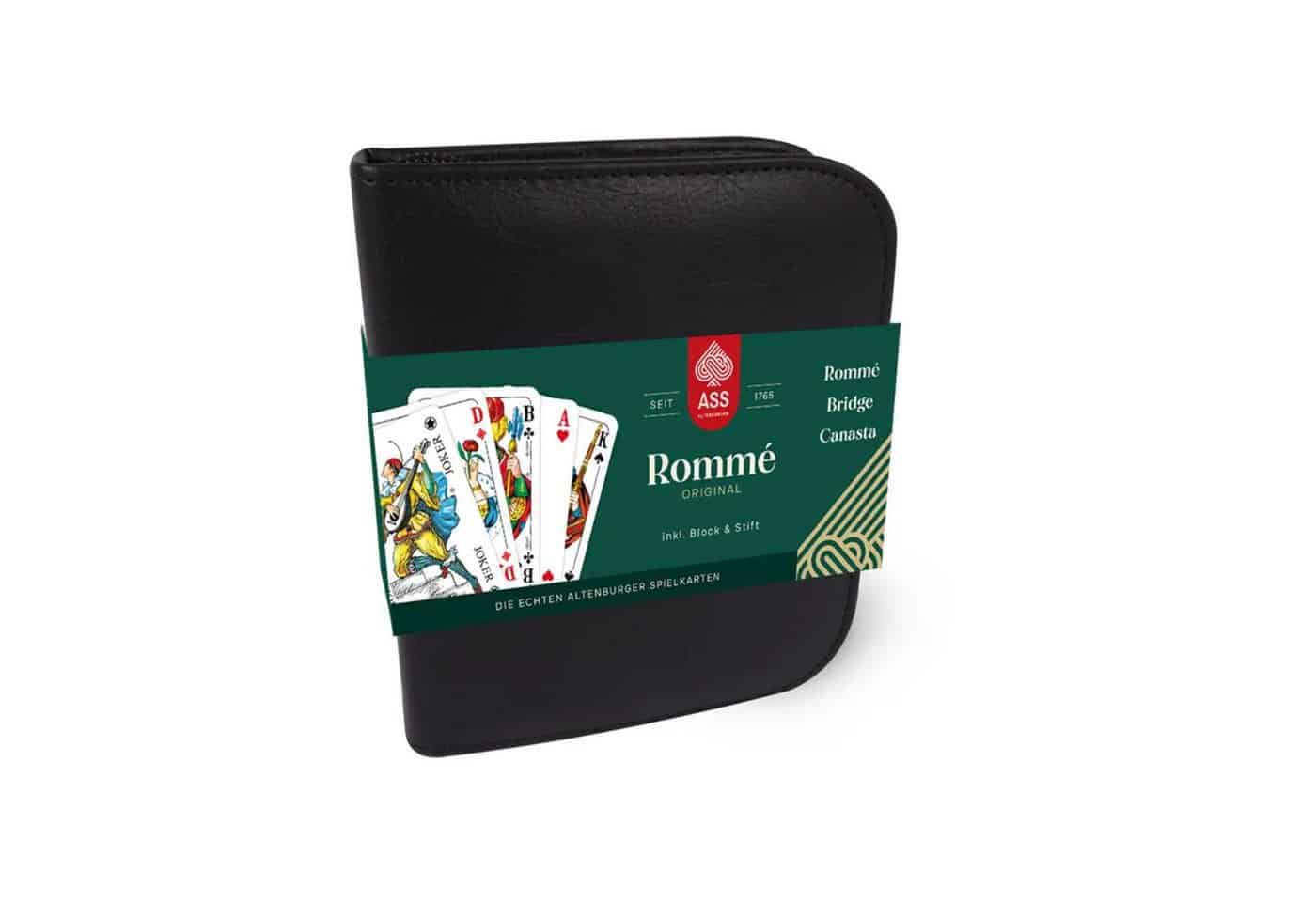 Cartamundi Spiel Rommé im Lederetui