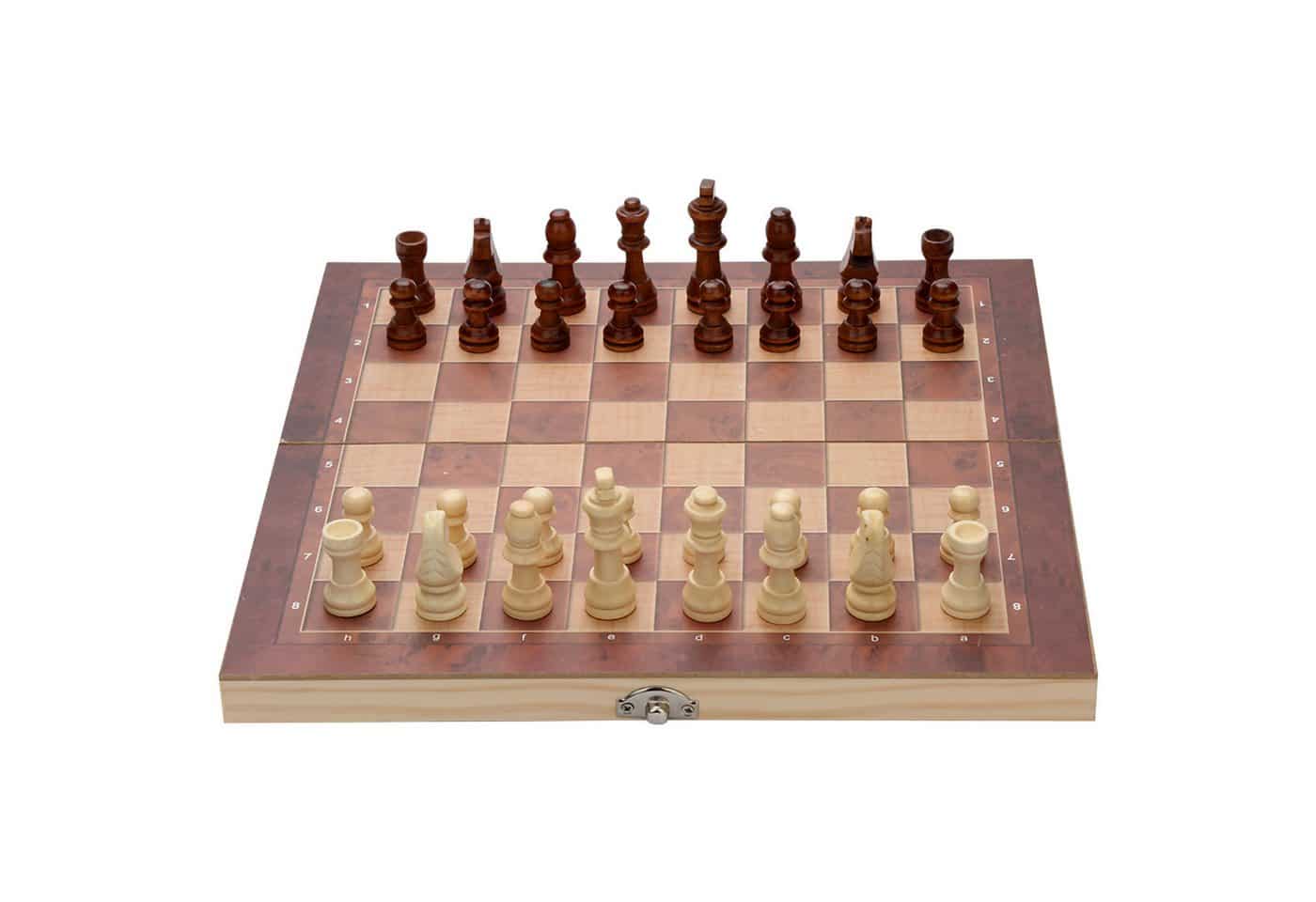 Clanmacy Spiel Schachspiel Schach 29*29CM Figuren inkl. 3 in1 Schachfiguren Geschenk