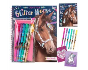 Depesche Spiel DEPESCHE Miss Melody Glitzer-Malset - 30 Pferdemotive mit 6 Glitzer-Ge