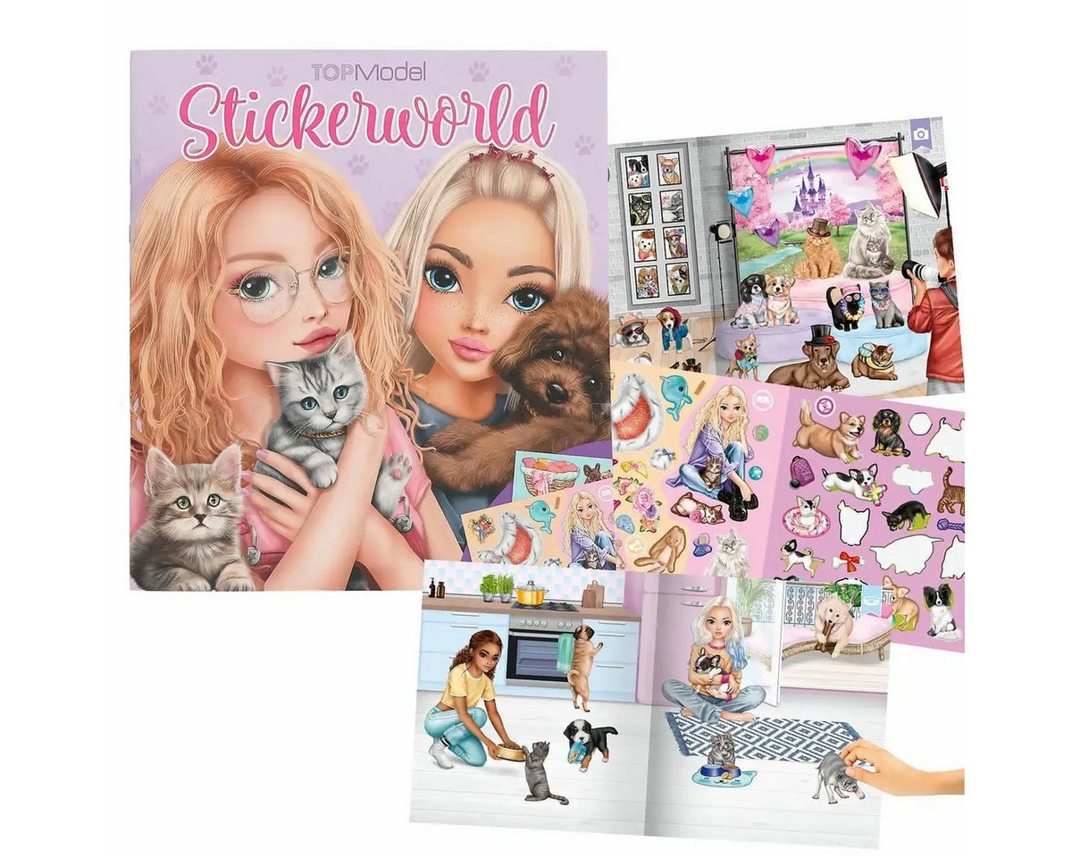 Depesche Spiel DEPESCHE TOPModel Stickerworld KITTY and DOGGY