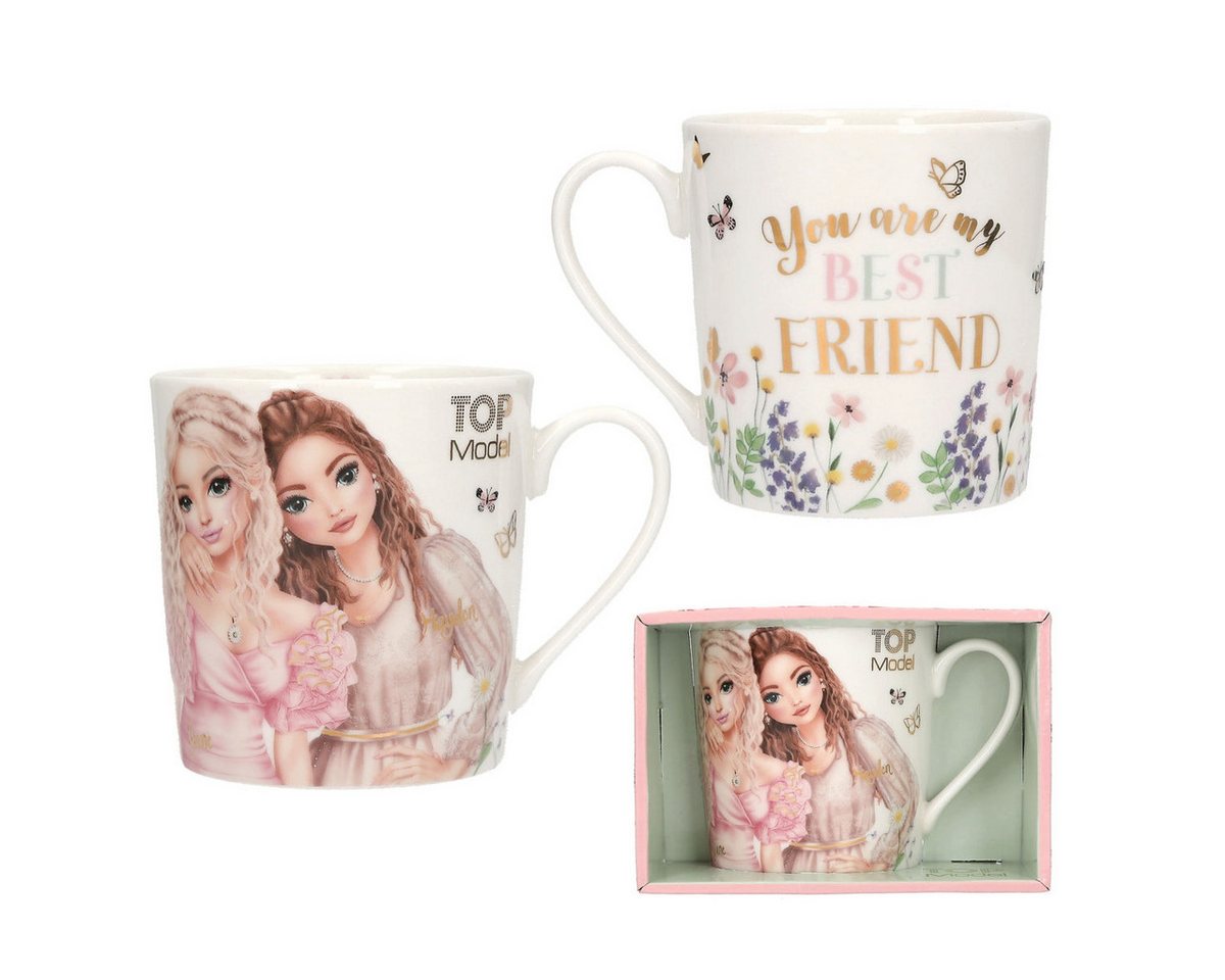 Depesche Spiel TOPModel Becher SUMMER FEELING 300ml - Porzellan mit Gold