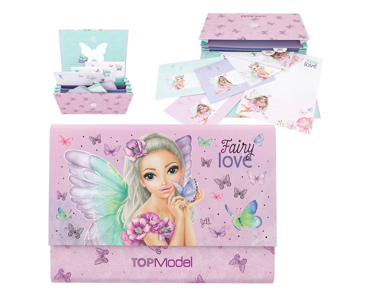 Depesche Spiel TOPModel Briefpapier-Set FAIRY LOVE in Fächermappe