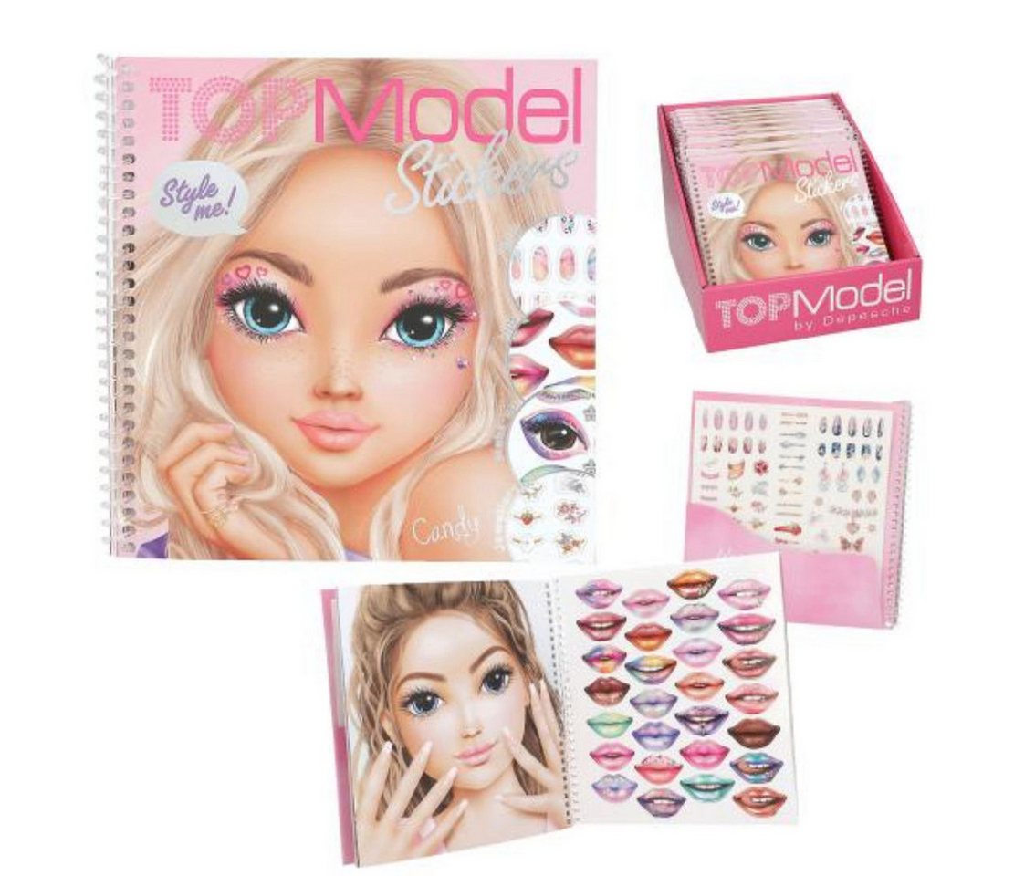 Depesche Spiel TOPModel Dress Me up Face Stickerbuch - Make-up & Beauty