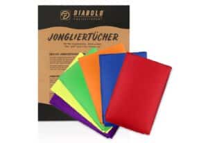 Diabolo Freizeitsport Spiel Jongliertücher 60cm (6er Set)