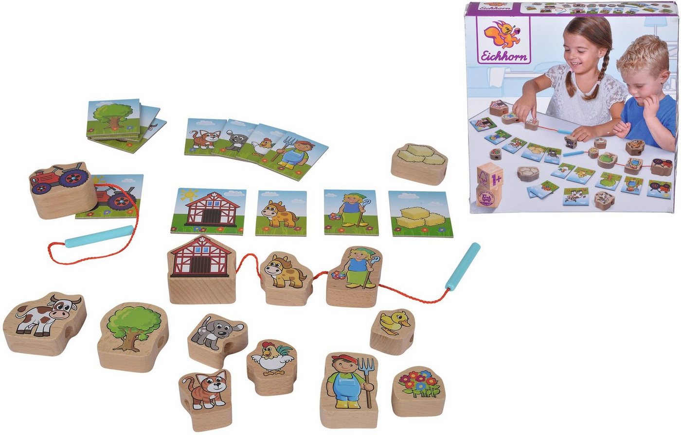 Eichhorn Spiel mit Bauernhof-Motiven