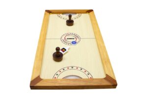 GICO Spielesammlung Airhockey Tischhockey Shuffle Puck Spiel aus Holz - 2910