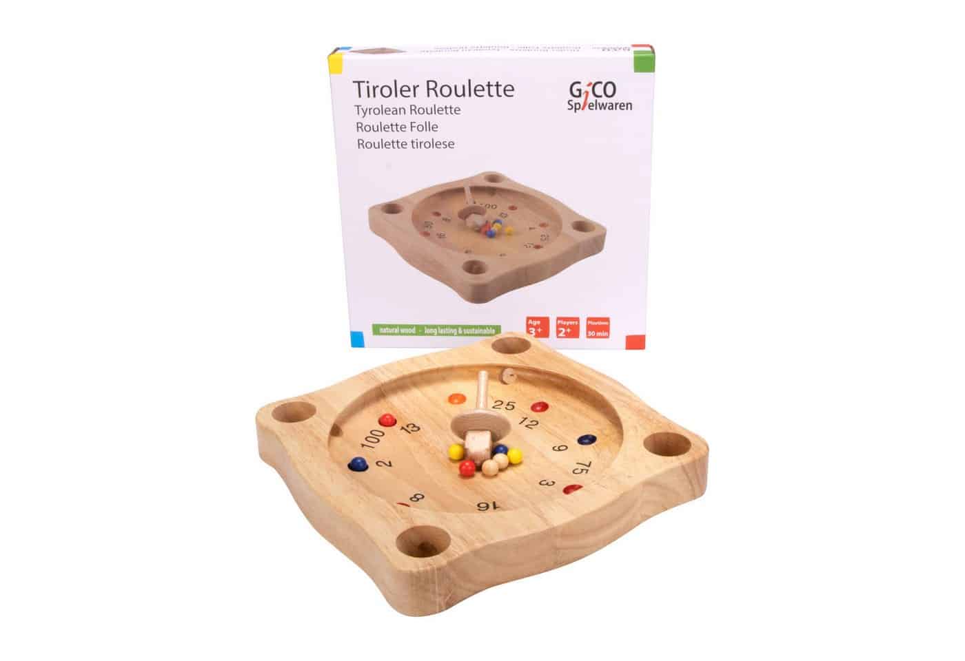 GICO Spielesammlung Tiroler Roulette aus Holz