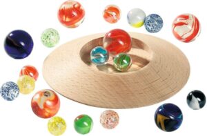 Gollnest & Kiesel Spiel Murmeltellerspiel mit 31 Murmeln