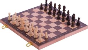Gollnest & Kiesel Spiel Schachspiel in Holzklappkassette