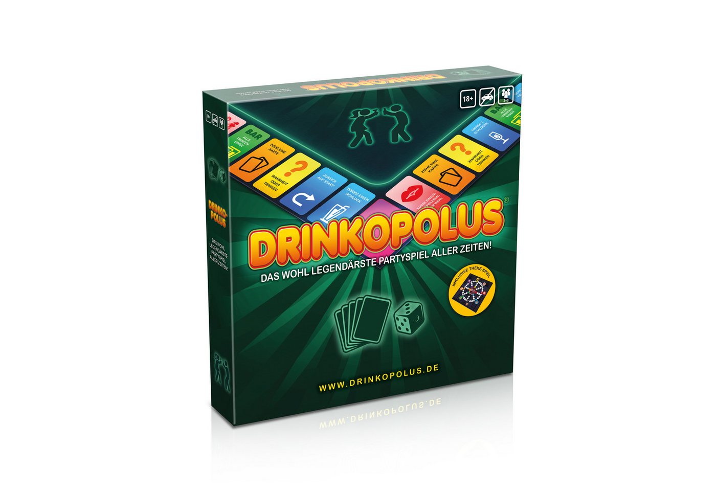 Gomazing Spiel Drinkopolus Partyspiel für Erwachsene