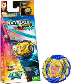 Hasbro Speed-Kreisel Hasbro Beyblade Burst QuadStrike Single Pack Fierce Achilles A8 8+
