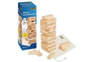 Idena Spiel Idena 40088 - Reisespiel Wackelturm aus Holz