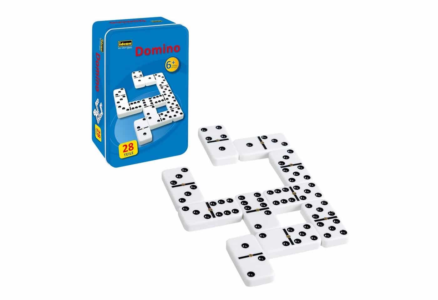 Idena Spiel Idena 6050012 - Domino Spiel mit 28 Steinen