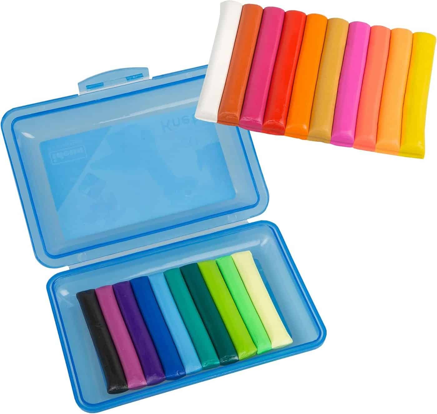 Idena Spiel Idena Knetbox mit 20 Stangen - Kreative Knete für Kinder ab 3 Jahren