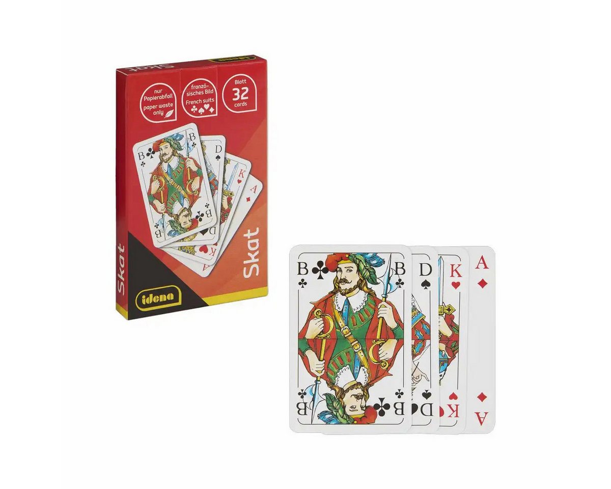Idena Spiel Idena Spielkarten Skat Französisches Bild 32 Blatt