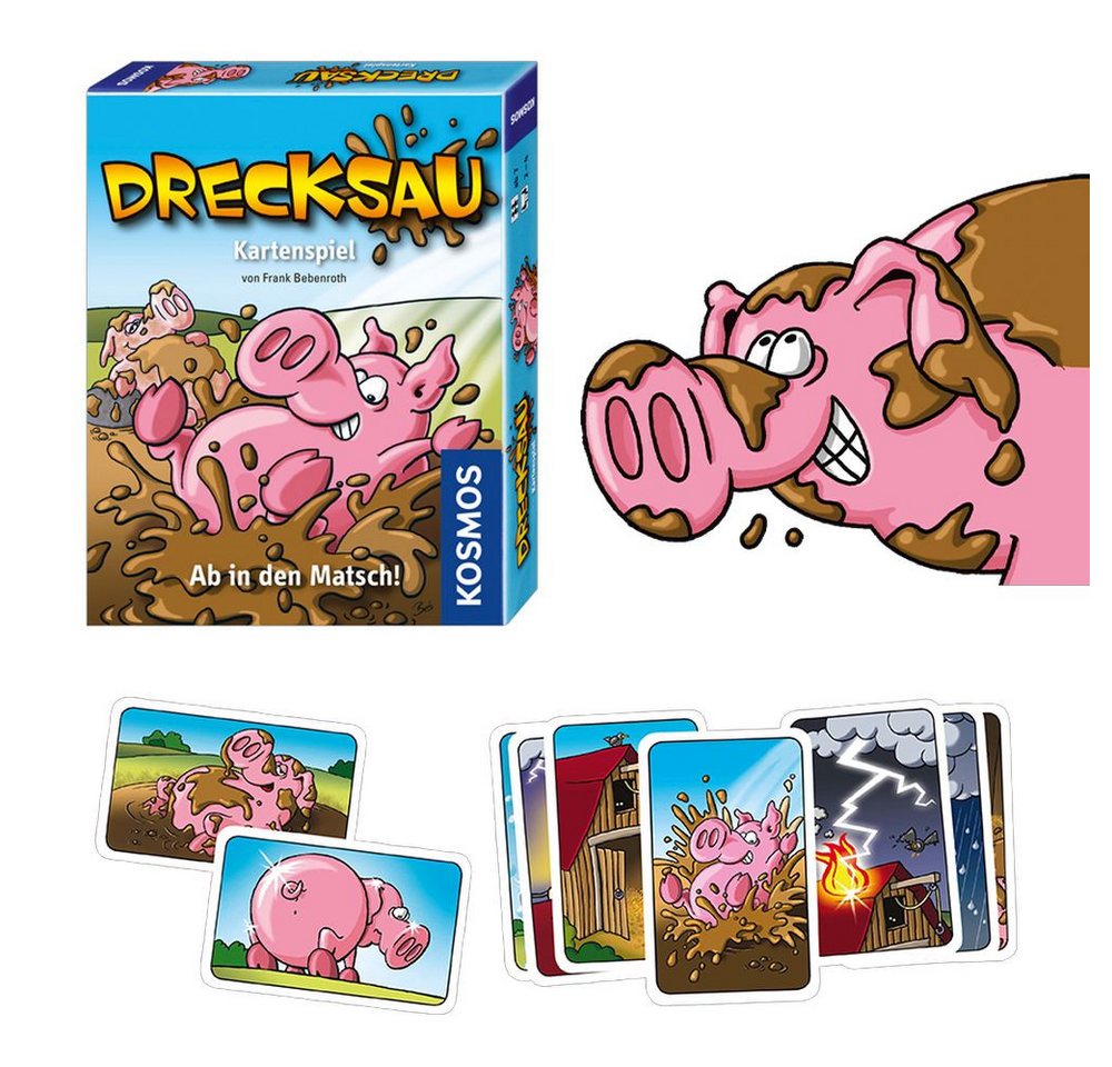KOSMOS Verlag Spiel Kartenspiel Drecksau - Ab in den Matsch
