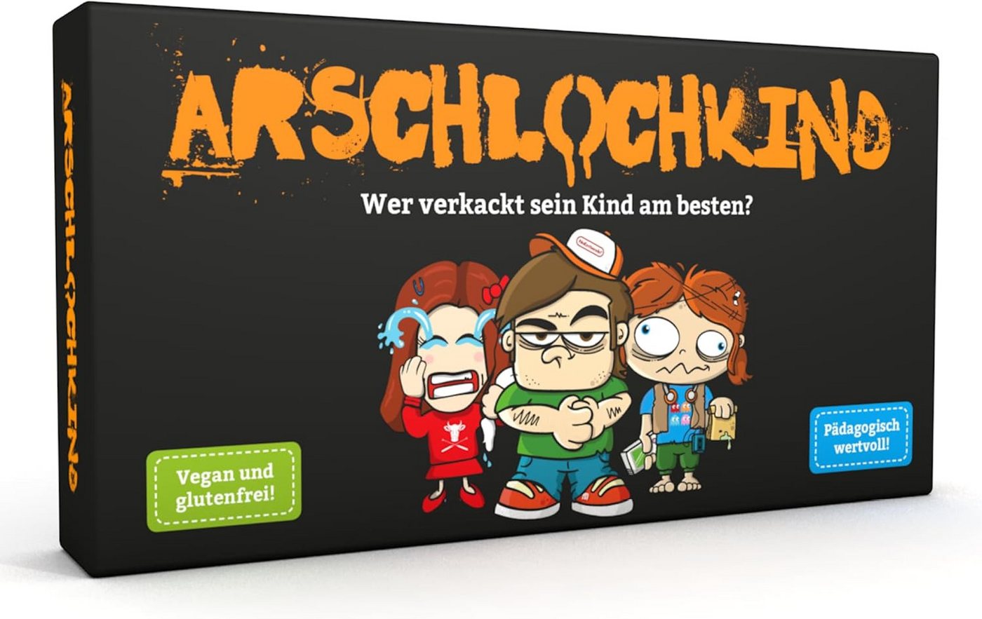 Kampfhummel Spiele Spiel Arschlochkind - Wer verkackt sein Kind am besten? Fieses Partyspiel