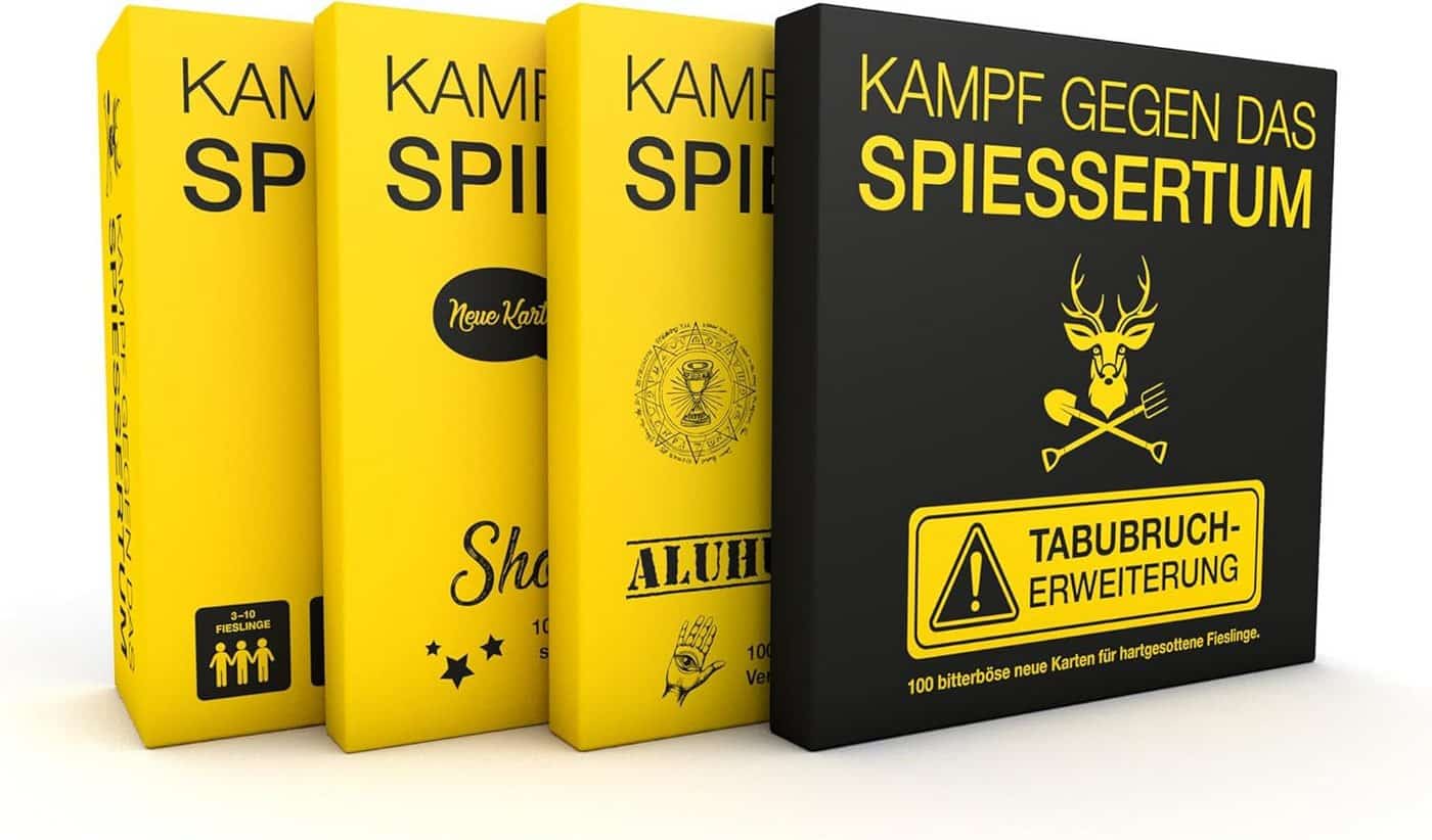 Kampfhummel Spiele Spiel Kampf gegen das Spießertum 4er Bundle für Menschen mit schwarzem Humor