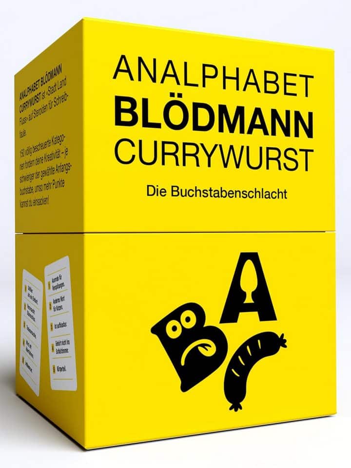 Kampfhummel Spiele Spiel Kampf gegen das Spießertum - Analphabet Blödmann Currywurst