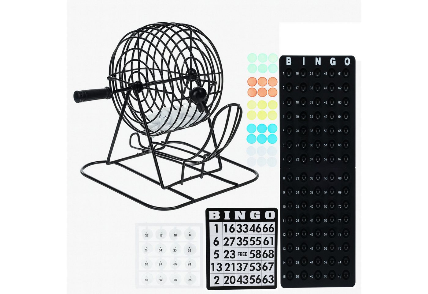 Koopman Spiel Partyspiel Bingo Gesellschaftsspiel Trommel Familienspiel