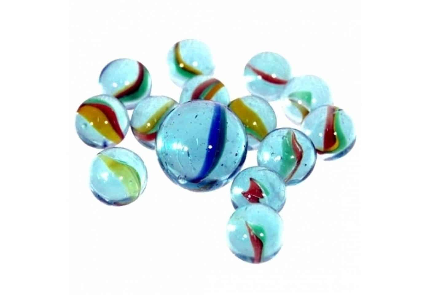 Krüger & Gregoriades Spiel Murmelspiel mit 81 Murmeln