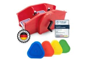 Kyto Spiel Kyto Kartenmischmaschine rot inkl. 1x Spielkarten + 4x Kartenhalter