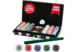 Kyto Spiel Kyto Pokerspiel 300-teilig schwarzer Koffer