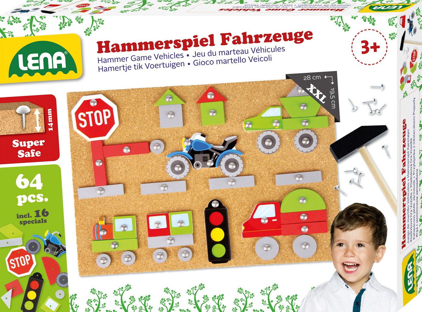 Lena® Spiel Hammerspiel Fahrzeuge