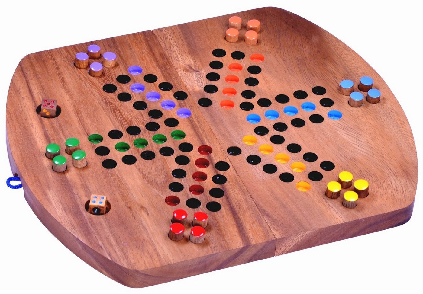 Logoplay Domino De Madera – Set De 91 Fichas Con Puntos De Colores, Juego Clásico Para 2 A 6 Jugadores, Hecho De Madera Sostenible