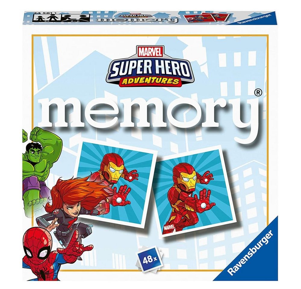 MARVEL Spiel Mini Memory® Super Hero Marvel Avengers 48 Karten Ravensburger