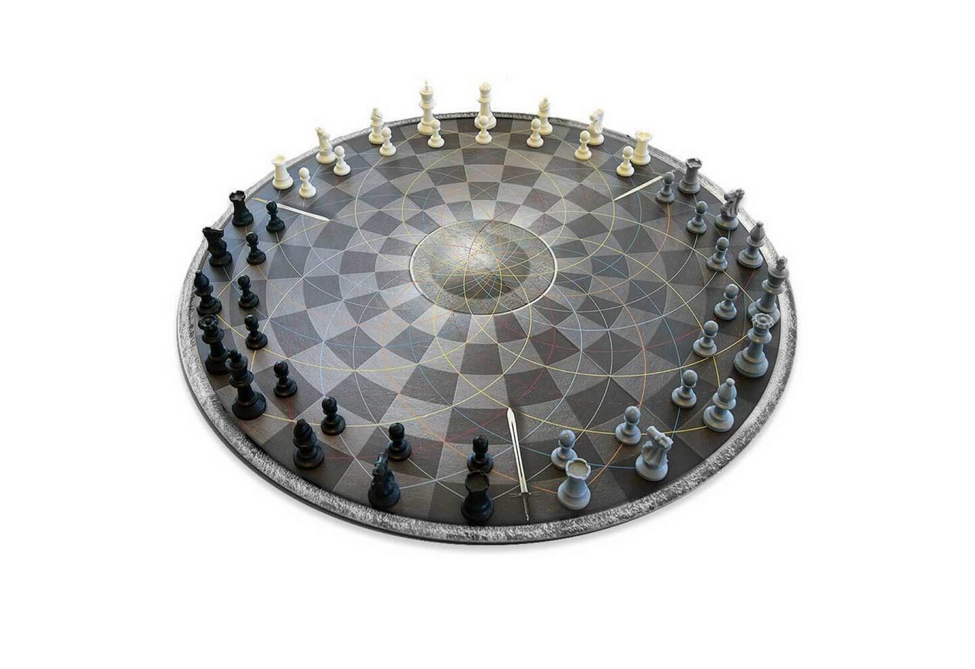 Mikamax Spiel Schach für drei Schachspiel mit 48 Schachfiguren