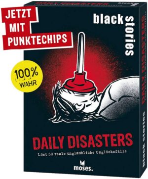 Moses. Verlag Spiel Black Stories Daily Disasters
