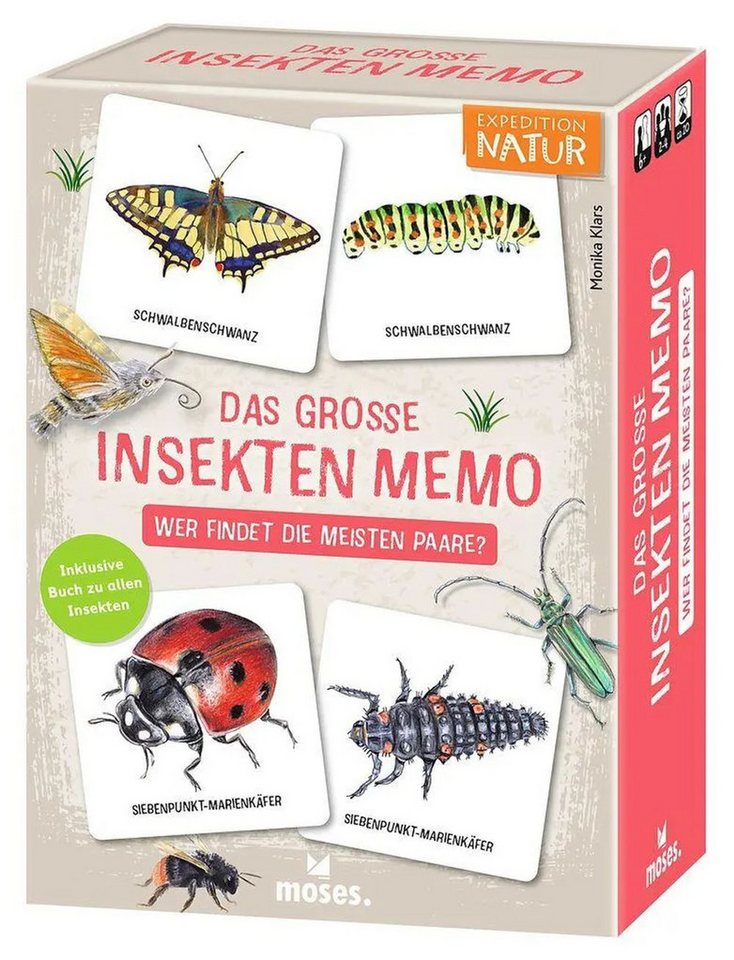 Moses. Verlag Spiel Das große Insekten Memo