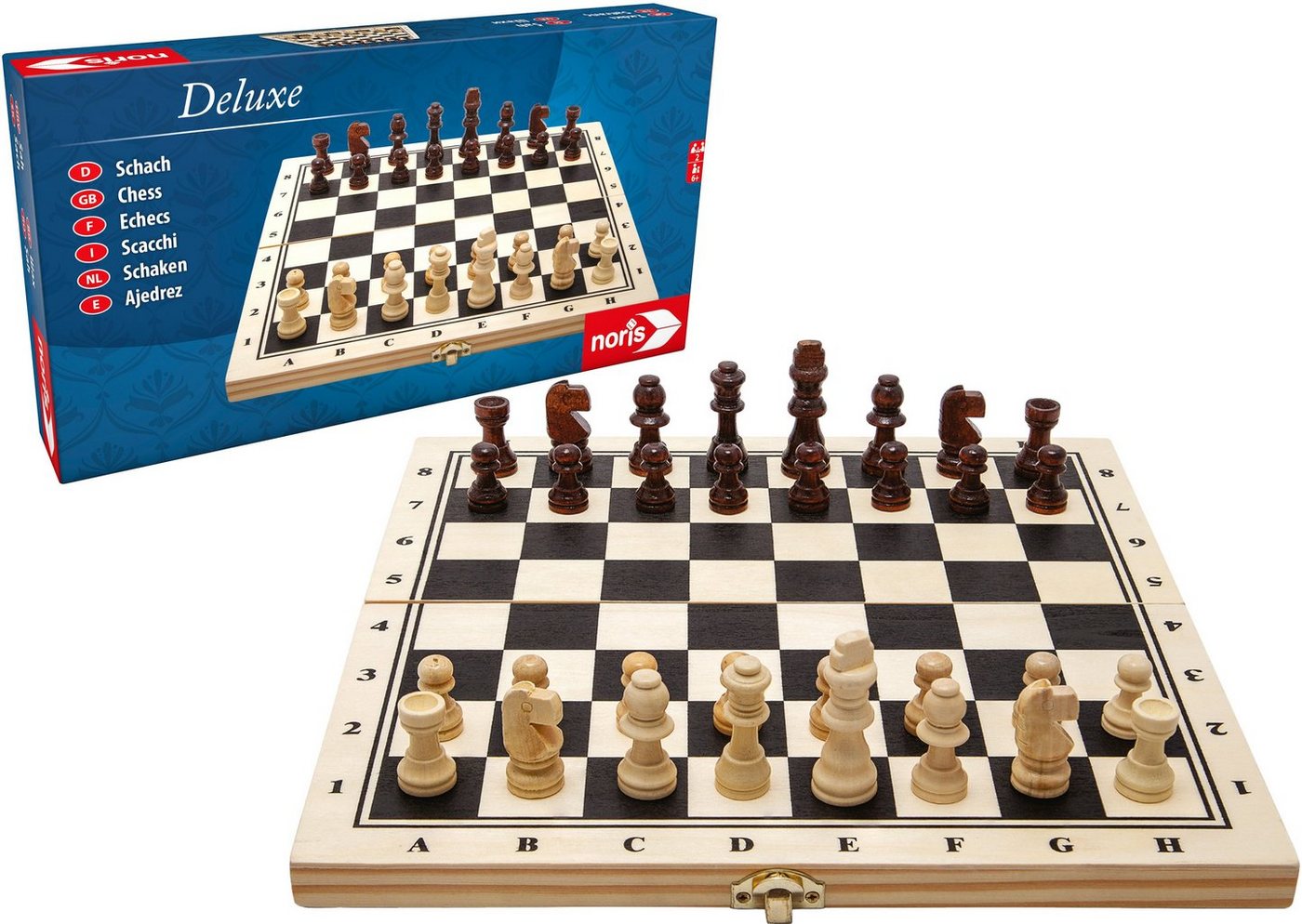 Noris Spiel Deluxe Holz Schach