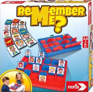 Noris Spiel Noris Remember me lustiges Ratespiel mit 18 verschiedene Charaktere Fr