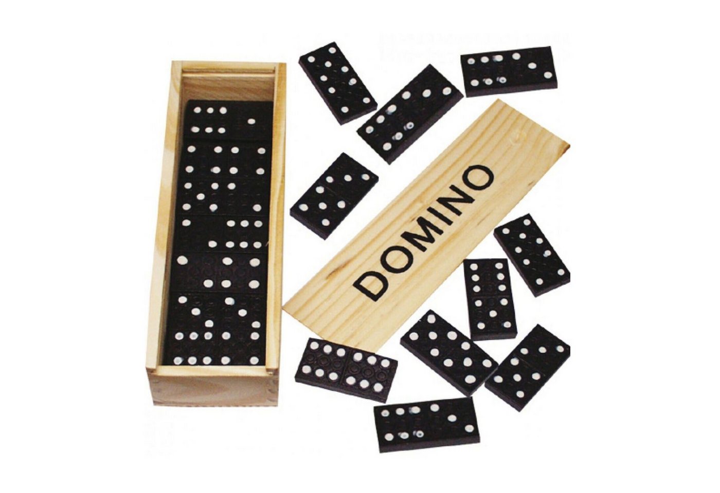 Osma Spielesammlung Domino Steine Dominospiel Dominosteine Holzbox
