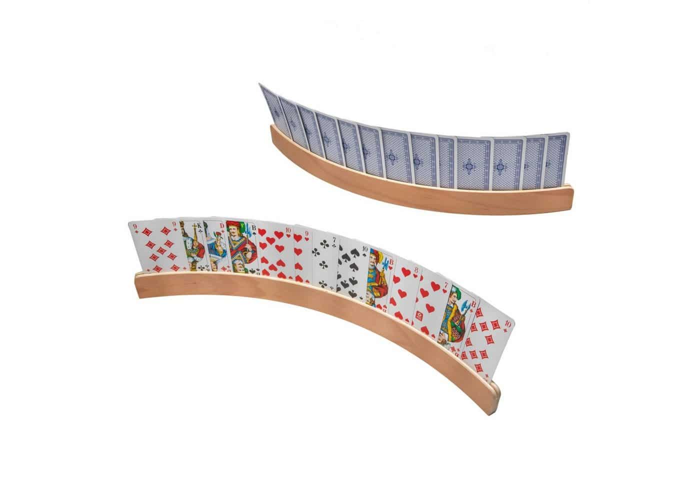 Otto Simon Spiel 2er Set Spielkartenhalter aus Holz Kartenhalter
