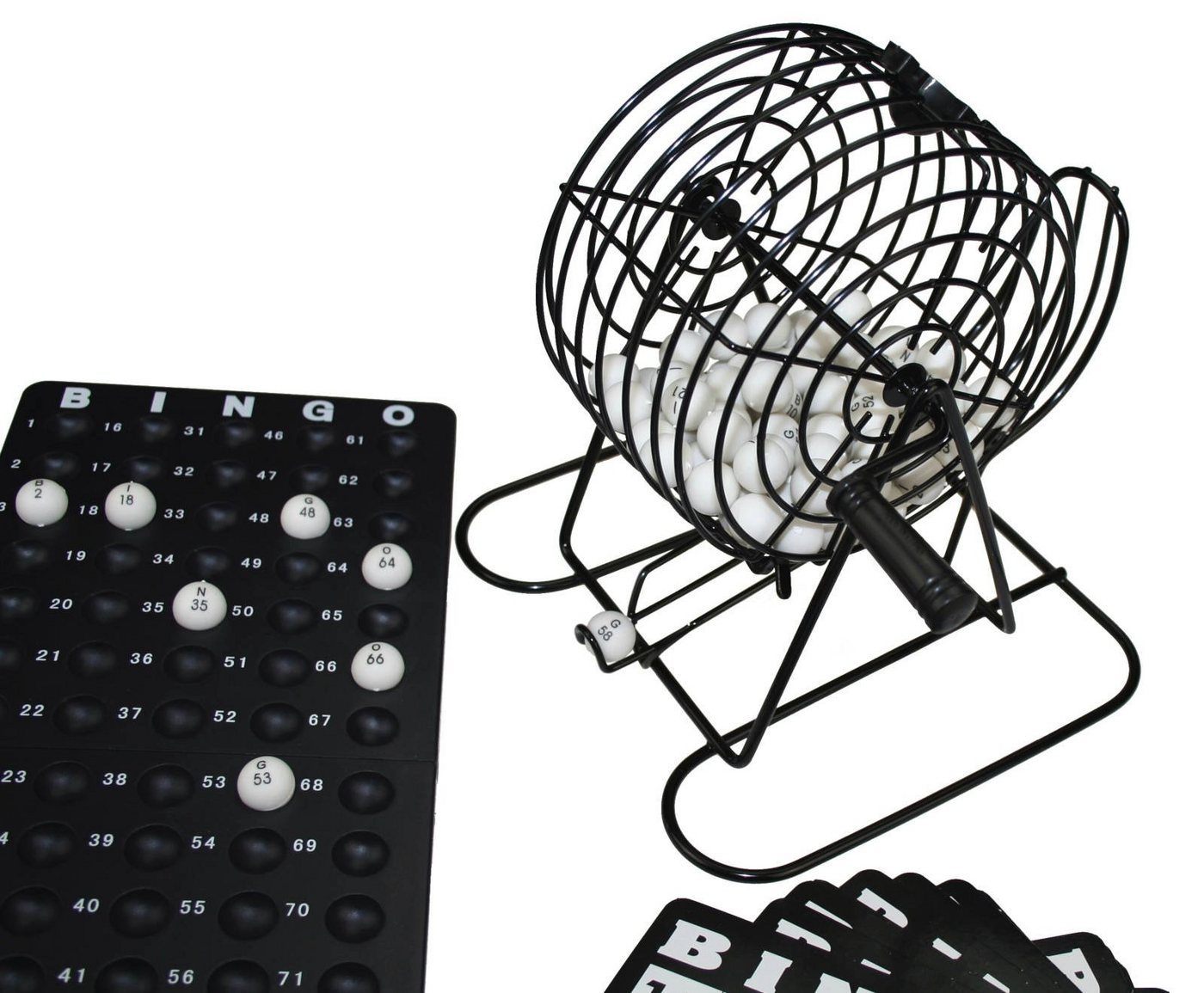 Otto Simon Spiel Bingo Spielset mit Bingotrommel