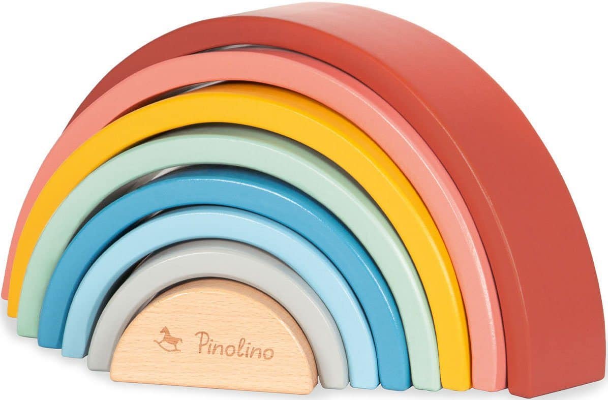 Pinolino® Stapelspielzeug Holz-Regenbogen Ruby