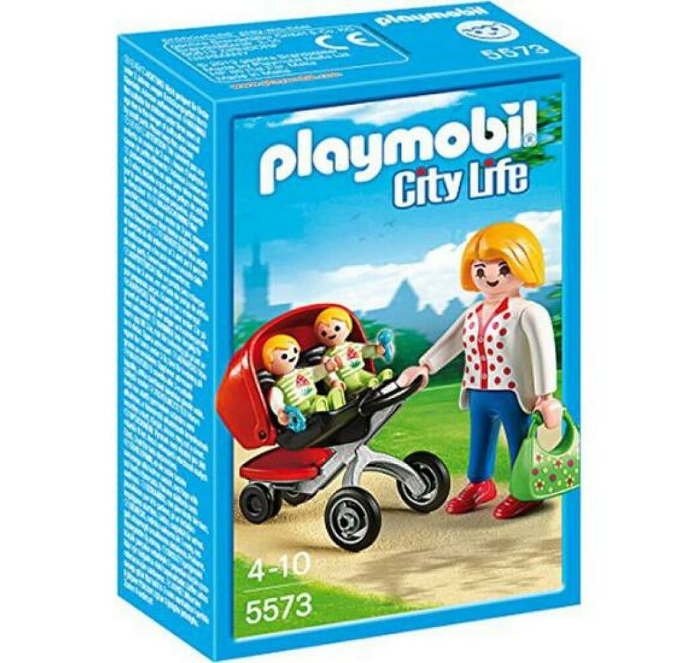 Playmobil® Stapelspielzeug Playmobil City Life Zwillingskinderwagen - 5573