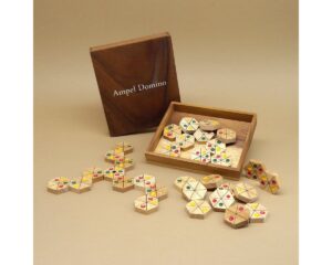 ROMBOL Denkspiele Spiel AMPEL DOMINO - besonderes Legespiel