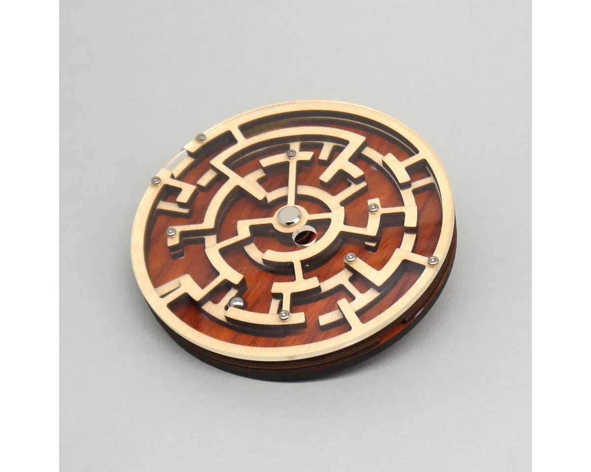 ROMBOL Denkspiele Spiel LABYRINTH - hochwertiges Dreh-Puzzle
