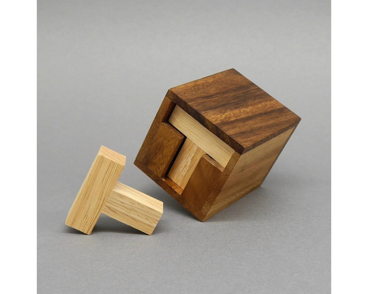 ROMBOL Denkspiele Spiel SIX T PUZZLE - tolles Packpuzzle