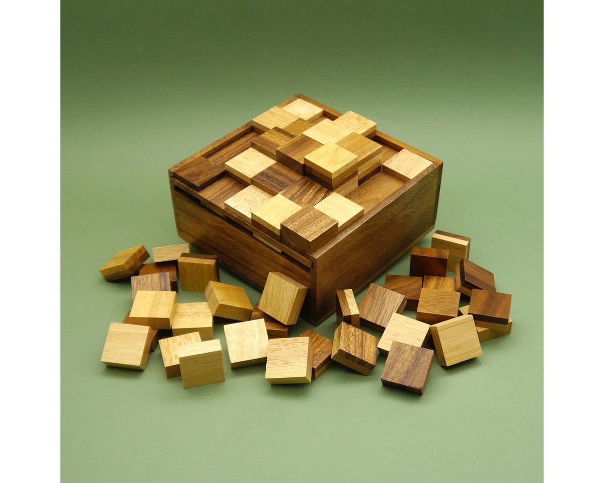 ROMBOL Denkspiele Spiel SQUARETOWER - exclusives Strategiespiel