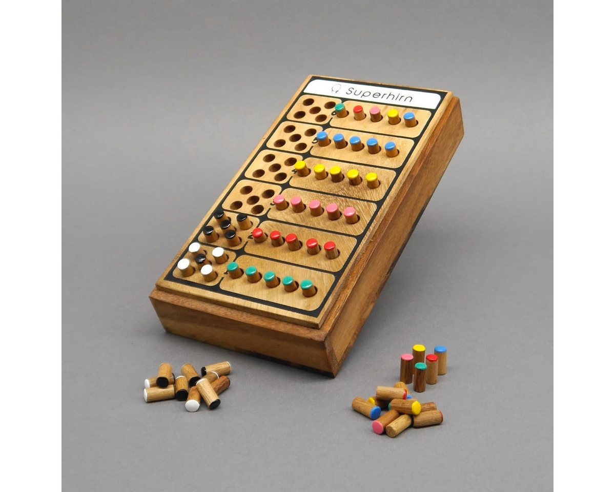 ROMBOL Denkspiele Spiel SUPERHIRN - entschlüsselst du den Farbcode?